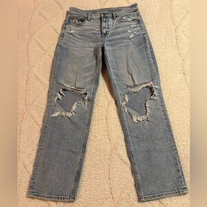 American Eagle Super High-Rise Ankle Straight Jeans